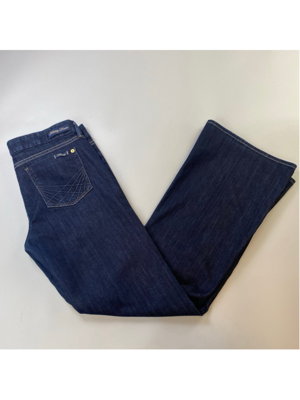 Fidelity Denim Jeans Blue Womens 32 Wide Leg Octavia USA Cowgirl Elevated Casual
